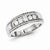 Sterling Silver w/Rhodium Plated Diamond Men's Ring