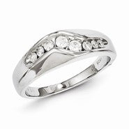 Sterling Silver Diamond Men's Ring