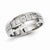 Sterling Silver w/Rhodium Plated Diamond Men's Ring