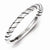 Sterling Silver Stackable Twist Ring