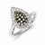 Sterling Silver Champagne Diamond Marquise Ring