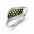 Sterling Silver Champagne Diamond Fancy Marquise Ring