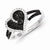 Sterling Silver w/Rhodium Plated Black & White Diamond Heart Ring