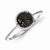 Sterling Silver Black and White Diamond Round Ring