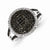 Sterling Silver Black & White Diamond Round Ring