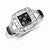 Sterling Silver Black & White Diamond Ring