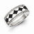 Sterling Silver w/Rhodium Plated Back & White Diamond Ring