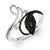 Sterling Silver Black and White Diamond Ring