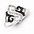 Sterling Silver Black & White Diamond Ring