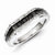 Sterling Silver w/Rhodium Plated Black and White Diamond Men's Ring