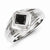 Sterling Silver Black Diamond Mens Ring