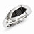 Sterling Silver Black Rhodium And Black Diamond Mens Ring