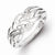 Sterling Silver w/Rhodium Plated Diamond Ring