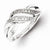 Sterling Silver w/Rhodium Plated Diamond Ring