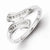 Sterling Silver w/Rhodium Plated Diamond Ring