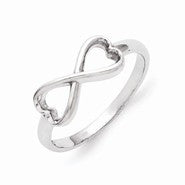 Sterling Silver Infinity Heart Ring