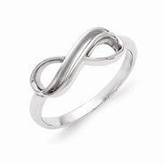 Sterling Silver Overlap Infinity Ring