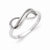 Sterling Silver Overlap Infinity Ring