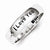 Sterling Silver Antiqued I Love You Ring