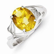 Sterling Silver Citrine Ring