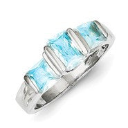 Sterling Silver Blue Topaz Ring