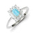 Sterling Silver Blue Topaz Ring