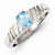 Sterling Silver Blue Topaz Ring