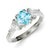 Sterling Silver Blue Topaz Ring