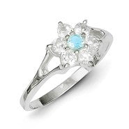 Sterling Silver Blue Topaz Ring