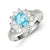 Sterling Silver Blue Topaz Ring