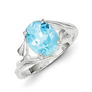 Sterling Silver Blue Topaz Ring