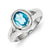 Sterling Silver Blue Topaz Ring