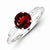 Sterling Silver Rhodolite Garnet Ring