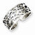 Sterling Silver Antiqued Floral Toe Ring