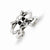 Sterling Silver Antiqued Skull Toe Ring