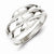 Sterling Silver Solid Ribbed Ring