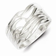 Sterling Silver Solid Fancy Ring