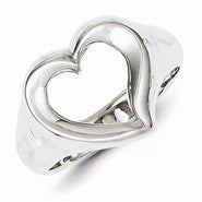 Sterling Silver Solid Heart Ring