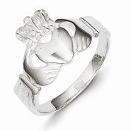 Sterling Silver Solid Claddagh Ring