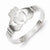 Sterling Silver Solid Claddagh Ring