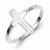 Sterling Silver Solid Cross Ring