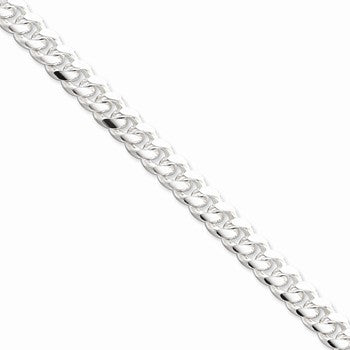 Sterling Silver Domed Curb Chain