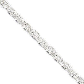 Sterling Silver Fancy Cable Chain