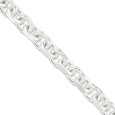 Sterling Silver M Heavy Link Chain Bracelet