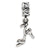 High Heel Shoe Charm Dangle Bead in Sterling Silver