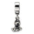 Sterling Silver Kids Frog Dangle Bead Charm hide-image