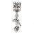 High Heel Shoe Charm Dangle Bead in Sterling Silver