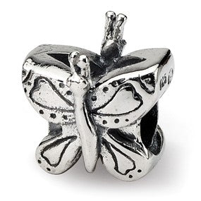 Sterling Silver Kids Butterfly Bead Charm hide-image