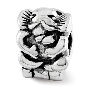 Sterling Silver Kids Elephant Clip Bead Charm hide-image