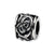 Floral Charm Bead in Sterling Silver